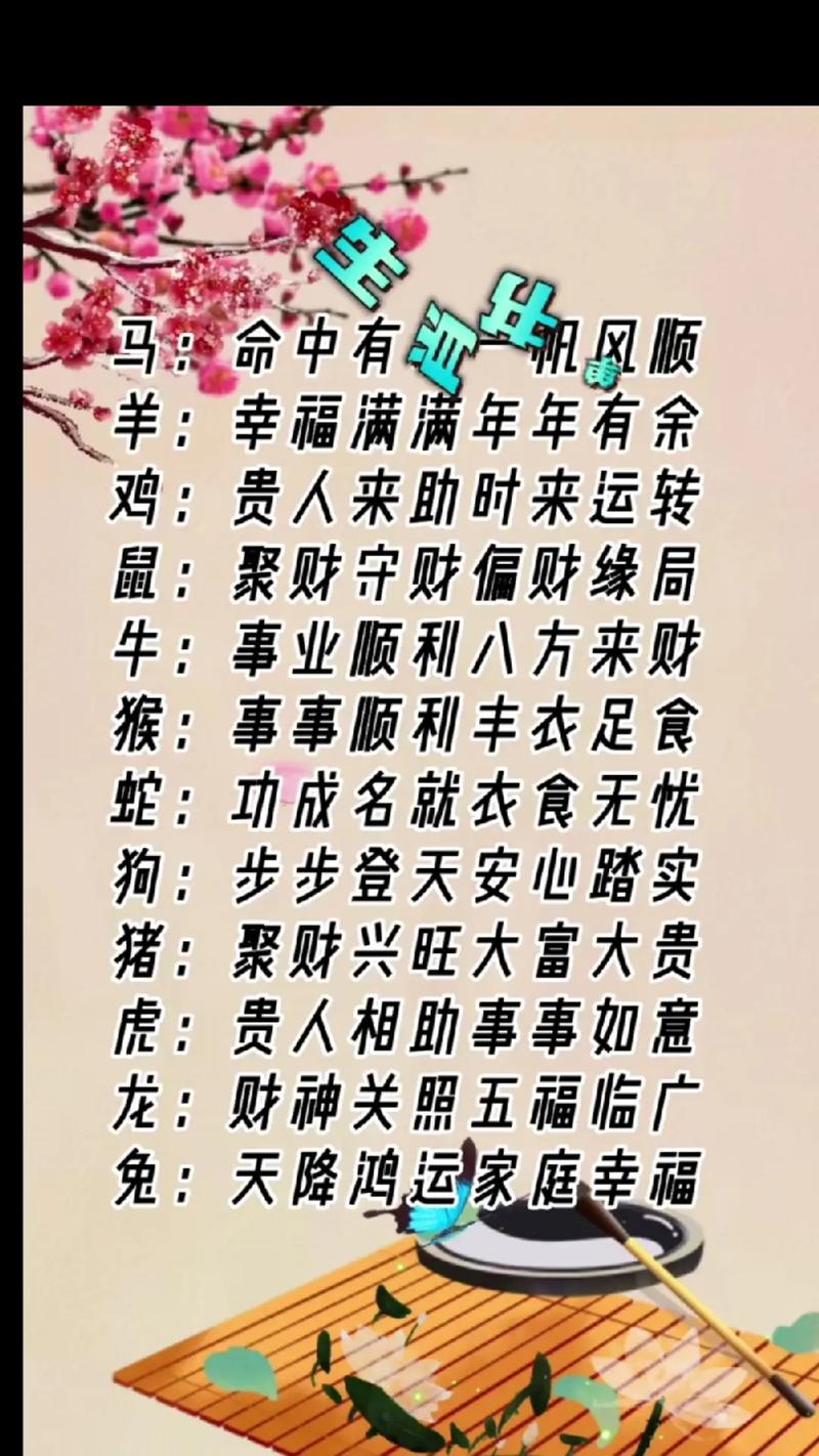 包含“财源广进你家门，一唱一合走天下”打一准确生肖的词条