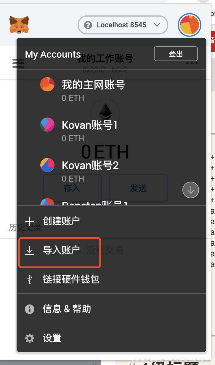 包含metamaskganache代币的词条
