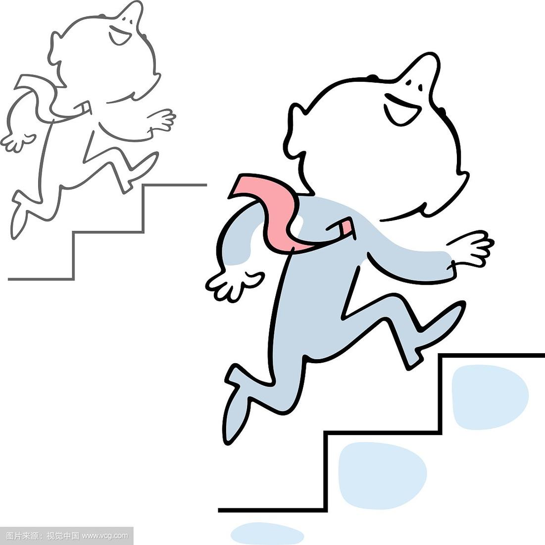 爬梯子简笔画图片，爬梯子简笔画图片大全