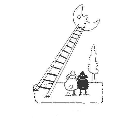 爬梯子简笔画图片，爬梯子的动作怎么画