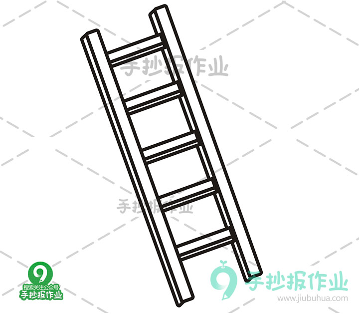 梯子图片大全大图简笔画可爱，梯子图片大全大图简笔画可爱卡通