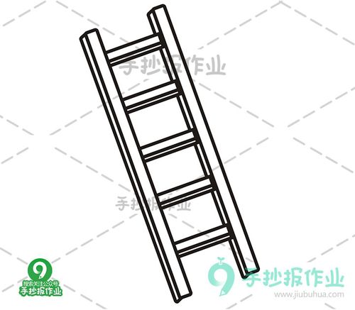 梯子图片简笔画大全，梯子图片简笔画大全可爱