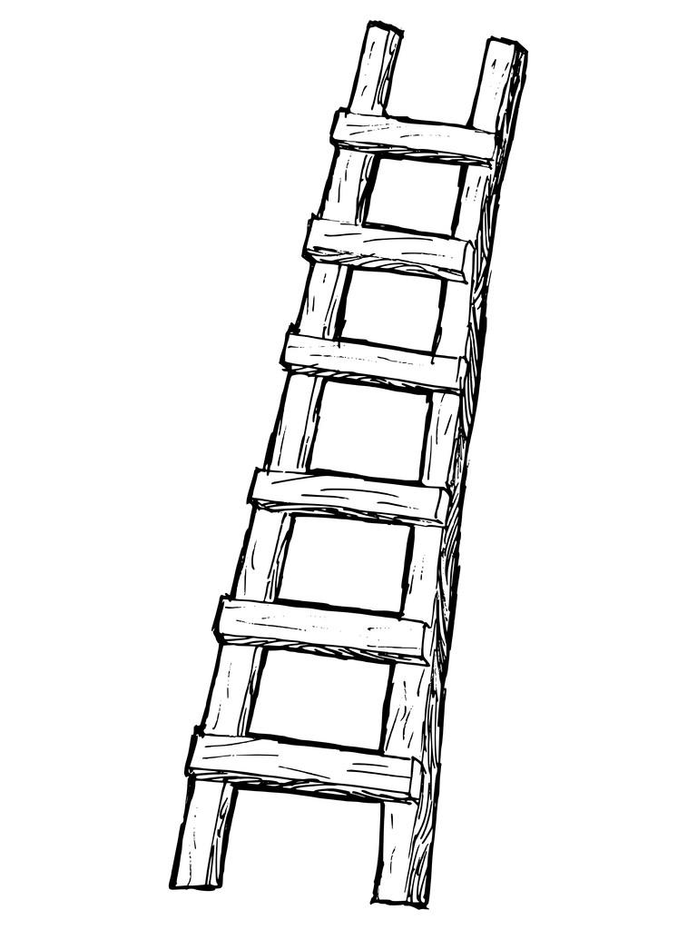 梯子儿童画图片，梯子儿童画图片大全
